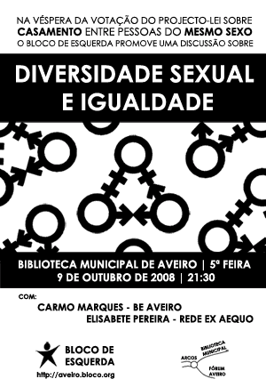 Debate em Aveiro sobre diversidade sexual e igualdade